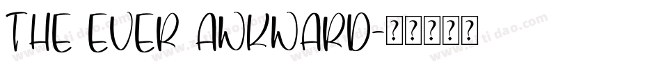 The Ever Awkward字体转换